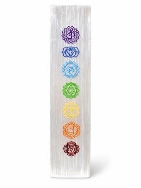 7 Chakra Selenite Charging Plate
